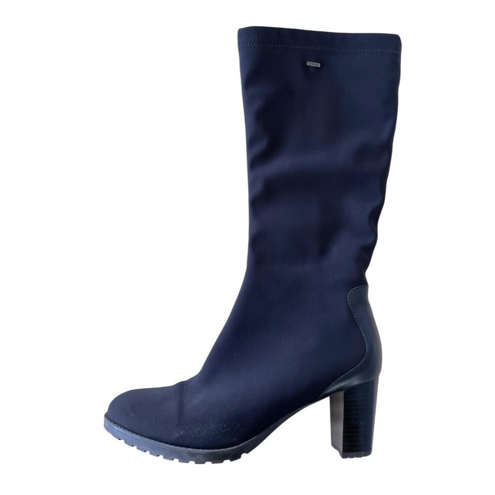 Ara Luftpolster Gore Tex Waterproof Heeled Tall Zip Boots | Womens 7.5 Black - Picture 3 of 15